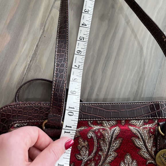 The Sak Tapestry Handbag Red/Brown - Picture 3 of 14